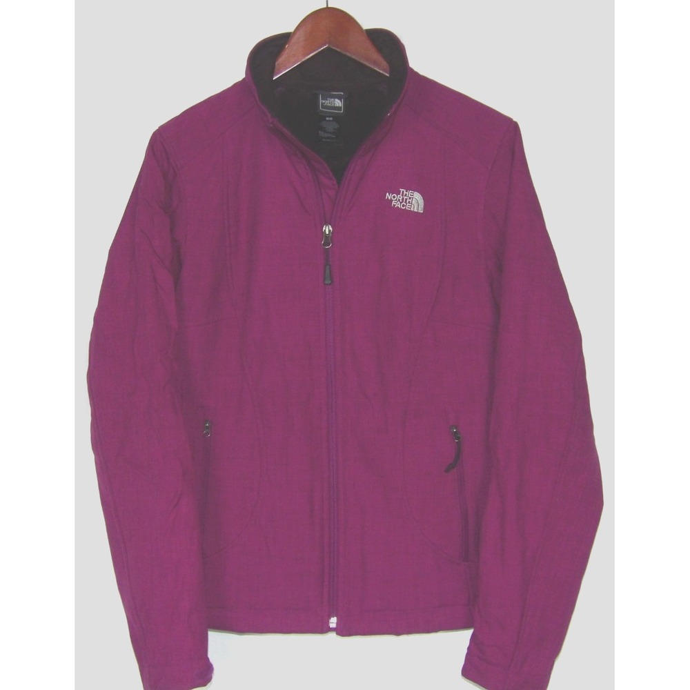 The North Face Zip-Up Fleece Lined Purple Soft Shell Jacket Women's Medium